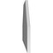 Ekena Millwork Octagonal Top Surface Mount PVC Gable Vent w/ 3-1/2"W x 1"P Standard Frame, 34"W x 18"H GVPOT34X1801SN - alternate 4